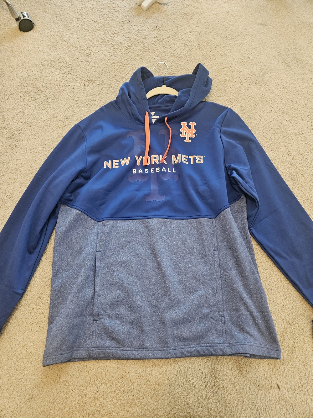 Fanatics New York Mets Royal Blue Pullover with Orange Logo Tag